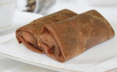 БЛИНЧИКИ ШОКОЛАДНО-КОФЕЙНЫЕ С ШОКОЛАДНО-ТВОРОЖНОЙ НАЧИНКОЙ 1КГ