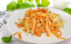 САЛАТ ИЗ ТЫКВЫ С ЯБЛОКАМИ И КУРАГОЙ